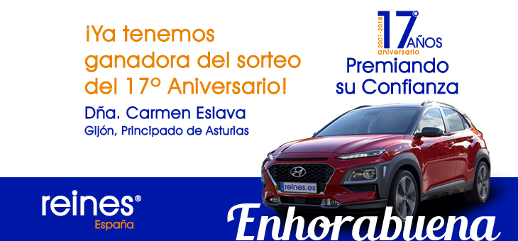 ¡ENHORABUENA A LA GANADORA DE LA PROMOCIÓN DEL 17º ANIVERSARIO!